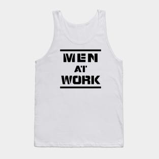 Men At Work - Black Tank Top